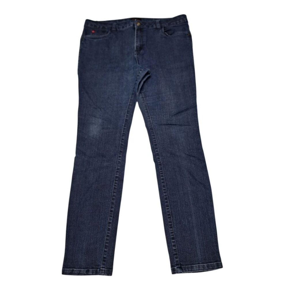 Sofia Vergara Jeans Dark Wash Denim‎ Womens 14 Pants Basic Straight Leg